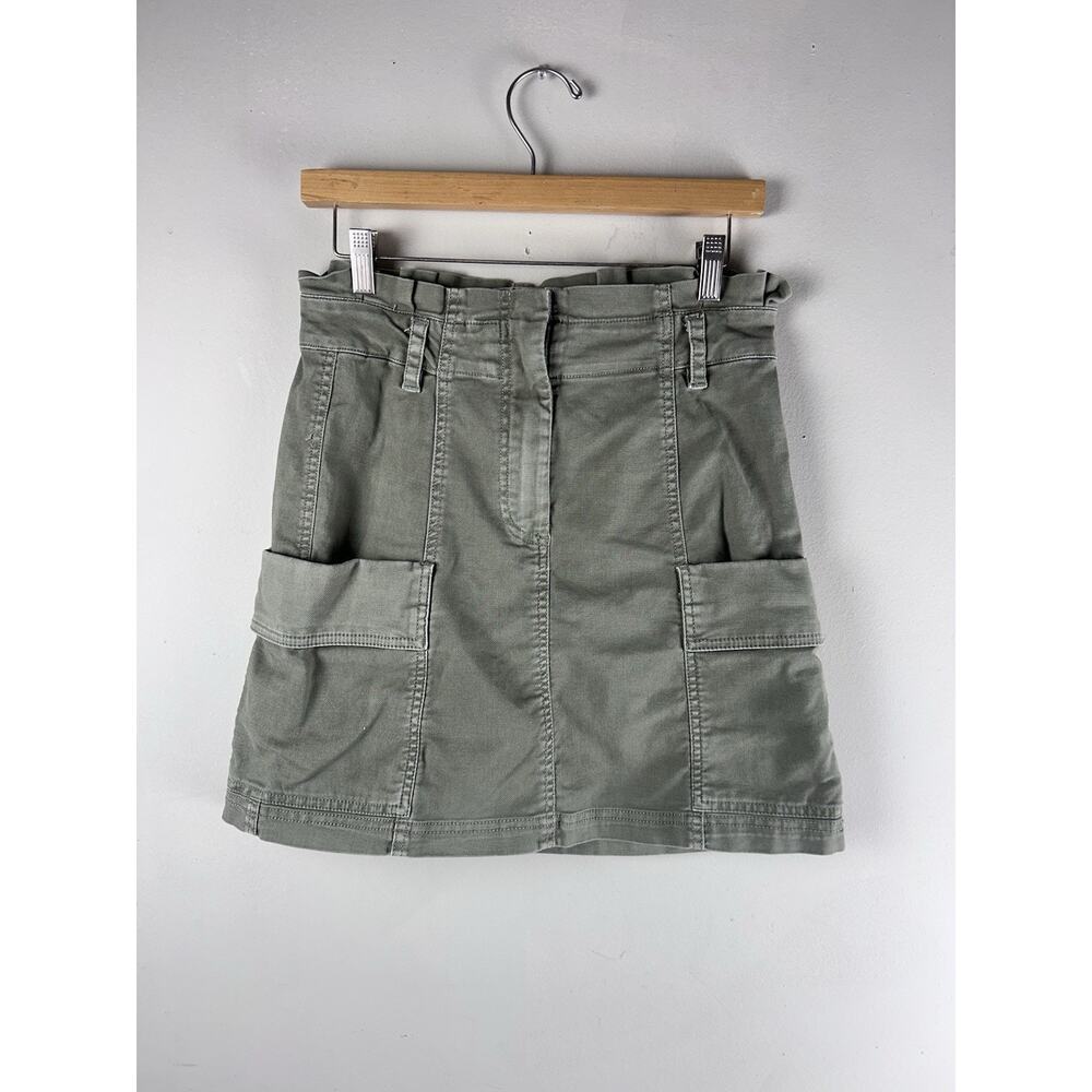 Habitual High Rise Cargo Skirt Pockets Army Olive Green Small Basics Paperbag